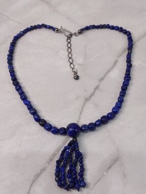 Jay King Lapis Lazuli Tassel Necklace